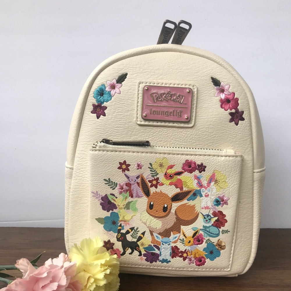 Loungefly pokemon eevee floral mini backpack
